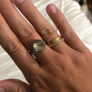 Pandora Green Amethyst Ring